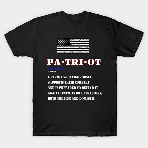 American Patriot Slogan - Patriotism T-Shirt by Mr.TrendSetter